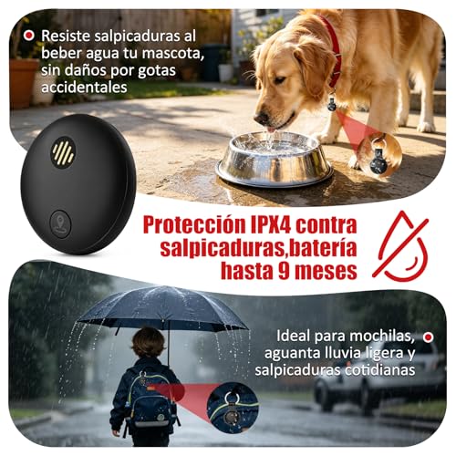 Acrebow Rastreador GPS Portátil sin Suscripción con Historial de Rutas, Localización Antipérdida, Compatible con iOS y Android, Localizador para Auto, Niños, Mascotas y Llaves(1PC, Negro)