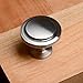 South Main Hardware 10-Pack, SH3055-SN-10 Modern Round Pull Knob, 1-1/4