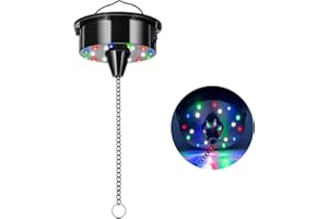 RPM Mirror Ball Motor with Rotating disco Ball, 4 Color Lights - DJs, Bands, Weddings - Battery Powered