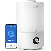 LEVOIT Humidifiers for Bedroom, Smart WiFi Alexa Control, Top Fill Cool Mist for Baby Nursery and Plants with Essential Oil D