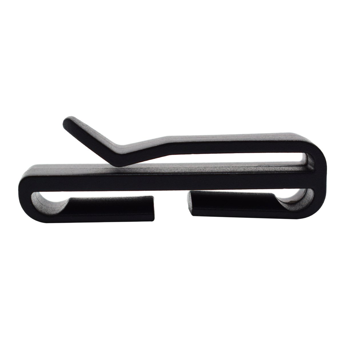 12pcs Webbing Ending Clip Adjust Keeper Buckle Connect Quick Slip Keeper for Molle Webbing Tactical Backpack Belt, Black, 1 inch (25mm)