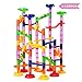 FUNTOK Marble Run Toy, Marble Race Coaster Set Marble Run Railway Toys Construction Building Blocks Toys Set Gift for Kids Toddler 105pcs