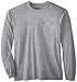 Key Apparel Heavyweight Long Sleeve Pocket T-Shirt – Mens Durable Performance Workwear – Heather Gray (X-Large/Regular)