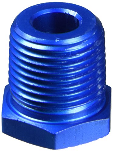 Aeroquip FCM2138 Blue Anodized Aluminum 3/8" to 1/8" Reducer Pipe Bushing