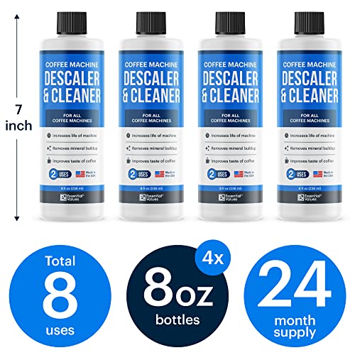 Descaling Solution (8 Uses) Coffee Machine Descaler Cleaner