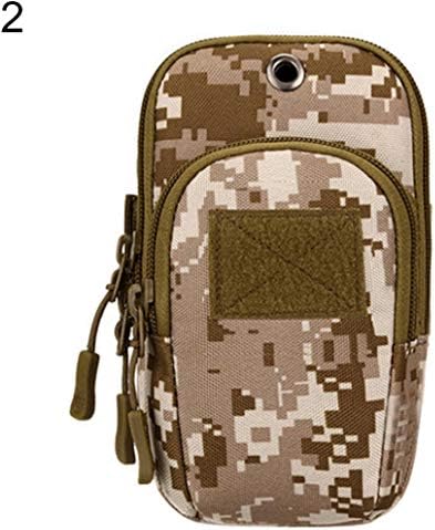 ckin Camouflage Outdoor Sport Running Mobile Phone Pouch Arm Bag with Earphone Hole