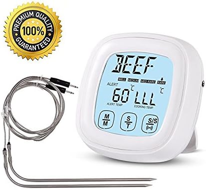 Kywo Digital Baking Thermometer with Timer - Instant Read Digital Thermometer for Meat, Cakes, Desserts and Bread