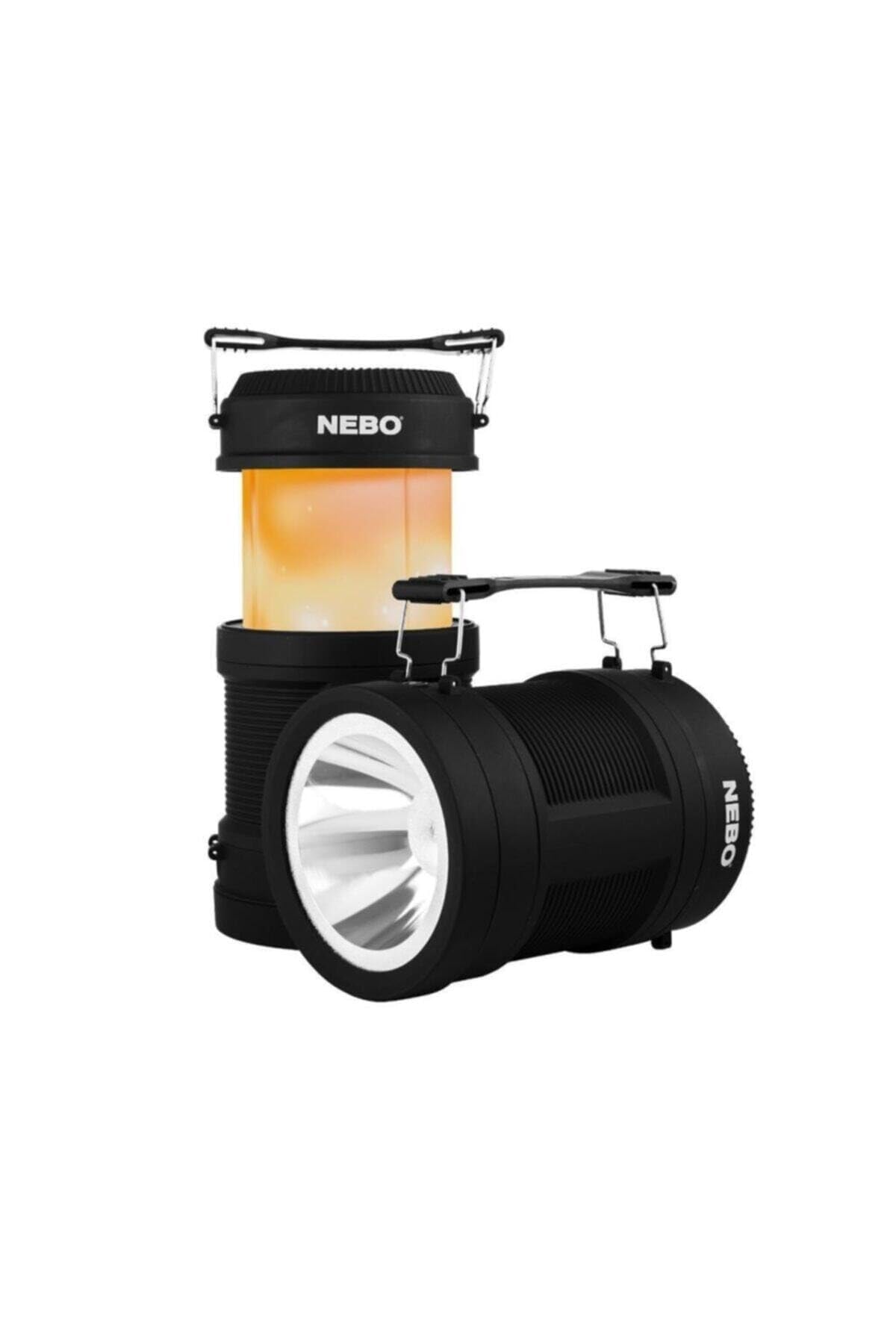 NEBO Big Poppy - 300 Lumen Portable Torch Lantern - 4 Light Modes, Up To 15 Hours Max Battery, 2600mAh Power Bank Charger, USB Charging & Micro USB Cable Included, Lightweight 136g Camping Light