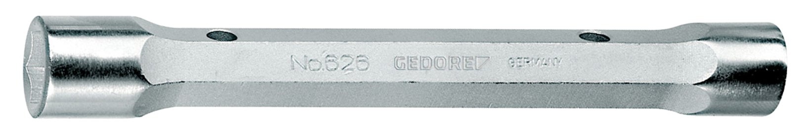 Gedore Double Tube Spanner Massive, Hex 24 x 26 mm – 626 24 x 26