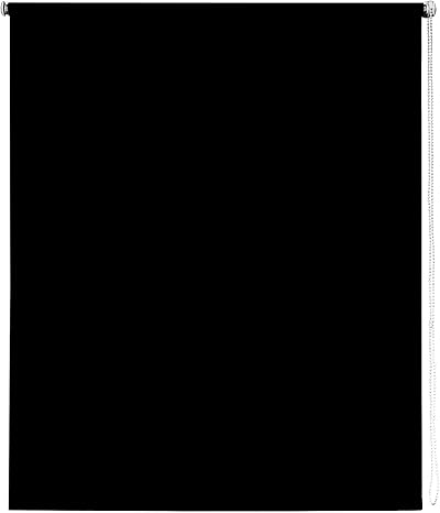New Edge Blinds Thermal Blackout Roller Blinds 80cm x 165cm Black