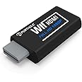 PORTHOLIC Wii to HDMI Converter 1080P for Full HD Device, Wii HDMI Adapter with 3.5mm Audio Jack&HDMI Output Compatible with Wii, Wii U, HDTV, Monitor-Supports Wii Display Modes 720P