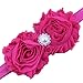 Miugle Baby Girls Headbands with Bows (Navy Blue)