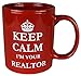 Funny Guy Mugs Keep Calm I'm Your Realtor Coffee Mug, Red, 11-Ounce