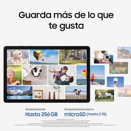 Galaxy Tab A11+ 256GB, Tableta con IA, Pantalla de 11" con 90 Hz, 8GB de Memoria, Altavoces Cuádruples Dolby, Garantía del Fabricante 3 Años + 1 Año Extra, Gris (Versión Española)