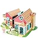 CubicFun Dollhouse Kits with Furniture Led Lights,Kids House 3D Puzzle Toys,Sweet Villa P615h