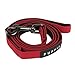 PUPPIA Two Tone Dog Lead Strong Durable Comfortable Grip Walking Training Leash for Small & Medium Dog, Red, Medium