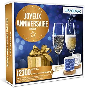 Vivabox Coffret Cadeau Anniversaire Joyeux Anniversaire Emotion Activites 2 Tasses Amazon Fr Sports Et Loisirs