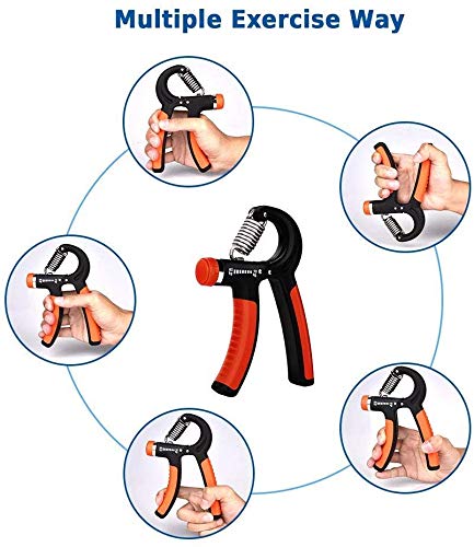 Hand Grip Strengthener-Eoney Adjustable Hand Grip Exerciser,Hand Gripper with Resistance Range 22 to 88 Lbs(10-40kg)