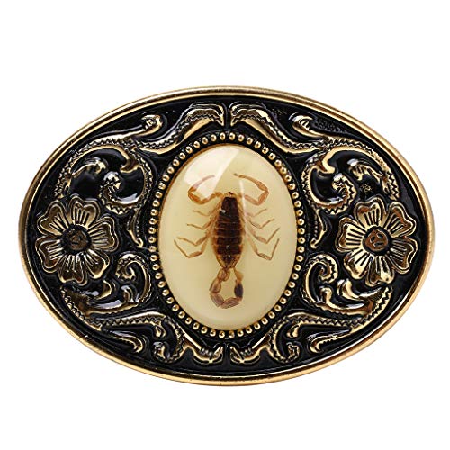 image for HUABOLA CALYN Belt Buckle for Men- Unique Luminous Stone Native Americ