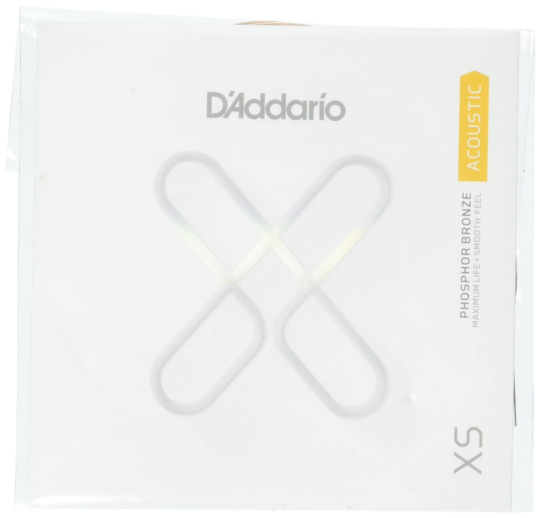 D'Addario Guitar Strings - XS Phosphor Bronze Coated Acoustic Single Guitar String - Maximum Life with Smooth Feel & Exceptional Tone - XSPB0245-0245 Gauge — image 1