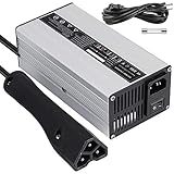 Mophorn Golf Cart Battery Charger with RXV Style Connector and 2 LED Indicator Lights for Club Car Yamaha (48V 6A with RXV Style Connector)