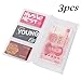 (3-Pack)Transparent Plastic Zipper Pouch Case,Travelers Notebook Inserts Standard Size 8.3