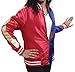 Harley Quinn Jacket - Red & Blue Satin Jacket