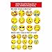 GEORLD Wafer Paper Edible Cupcake Topper Emoji Birthday Party Cake Decoration DIY Emoji Lollipop,36 Counts,Mixed by Two Size