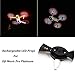 STARTRC Low-Noise Quick-Release Reachargeable Propellers Folding LED Color Flash Propellers for Mavic Pro or Mavic Pro Platinum Drone 2 Pairs