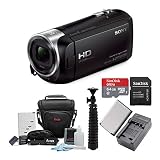 Sony HD Video Recording HDRCX405 HDR-CX405/B Handycam Camcorder (Black) + 64GB Premium Bundle