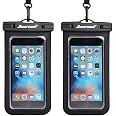 5-Pack Universal Waterproof Phone Pouch - IPX8 Dry Bag Case For IPhone & Samsung Up To 7.8" | With Neck Strap