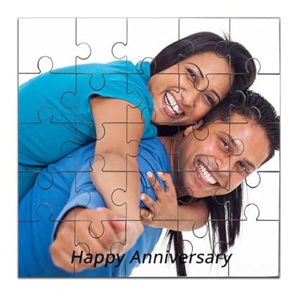 exciting Lives Personalised Wooden Photo Jigsaw Puzzle, 170x170x3mm (Multicolour)