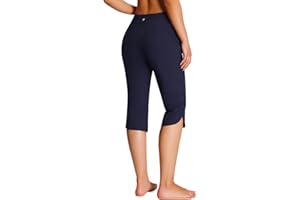 Emlovm Women's 18" Swim Capris Pants Modest Swimsuits for Ladies Long Swim Shorts with Pockets UPF50+ Lightweight