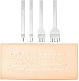 SteelFever Leather Craft Lacing Stitching Punch Hole Set 4mm Prong Pitch view 5