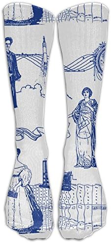 WANGZII Beautiful Unique Cotton Computer Science Sock For Woman