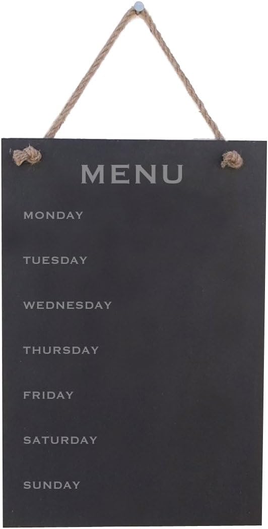 Meijiafei Weekly Meal Planner -Menu From Monday To Sunday - Menu Board Kitchen Sign 11.8