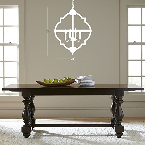 Saint Mossi Oil Rubbed Bronze Farmhouse Chandelier Lighting Flush mount LED Ceiling Light Fixture Pendant Lamp for Dining Room Bathroom Bedroom Livingroom 6 E12 LED Bulbs Required Height 29 x Width 21 - Thumbnail 2