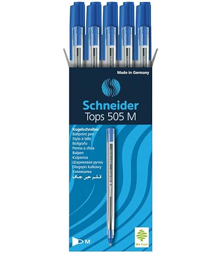 Amazon.com : Schneider Tops 505 Ballpoint Pen with Clip Cap and