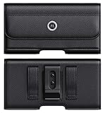 Meilib iPhone 11 Pro Max, XS Max, 8 Plus, 7 Plus 6s Plus Holster, Cell Phone Belt Case with Belt Clip/Loops, Belt Pouch Cover w/Built in ID Card Holder (Fits Phones with Otterbox Cases on)