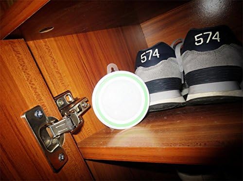 Habe, LED Creative Vibration Infrared Body Sensors, Night Lights, Closet Lights Cabinet Lights, Bathroom Lighting , flash silver white (infrared)