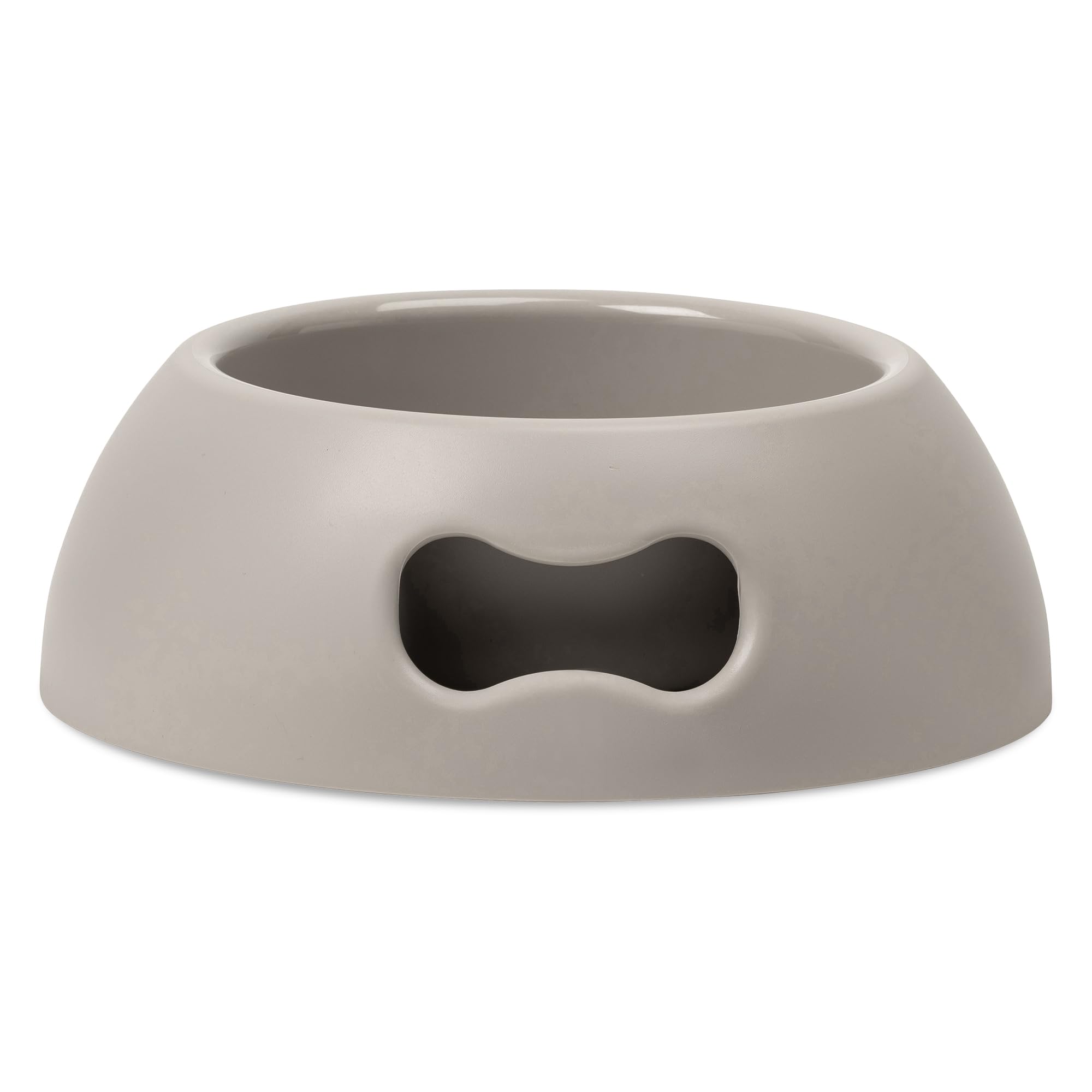 United Pets Pappy Medium Dog Bowl, EcoFriendly, Italian Design, Made in Italy, Grey, Dog Bowl for Medium Dogs, Capacity 1100ml (39 oz)