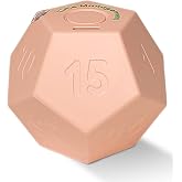 CREAVIVA Cube Pomodoro Timer - Flip to Start Countdown, Rechargeable Mini Productivity Timer for Study, Office, 11 Preset Times, Silent/Vibration, Time Management Tool for Kids &amp; ADHD (Pink)