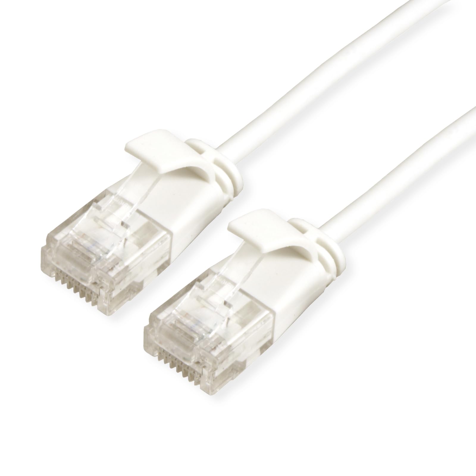 ROLINE GREEN UTP Patch Cable Cat.6A (Class EA), halogen-free, slim, white, 0.3 m