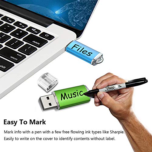 K&ZZ USB-Stick, 8 GB, USB 2.0, leicht zu verstauen, 5 Stück – Bild 6