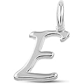 Initial Letter Charms - Sterling Silver Plated LetterS - Mini Alphabet Charms for Bracelet, Necklace - Dainty Name Charms for Women