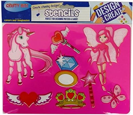 Children's Solid Stencil Pack - Unicorns and Fairies, by Crafty Bitz
