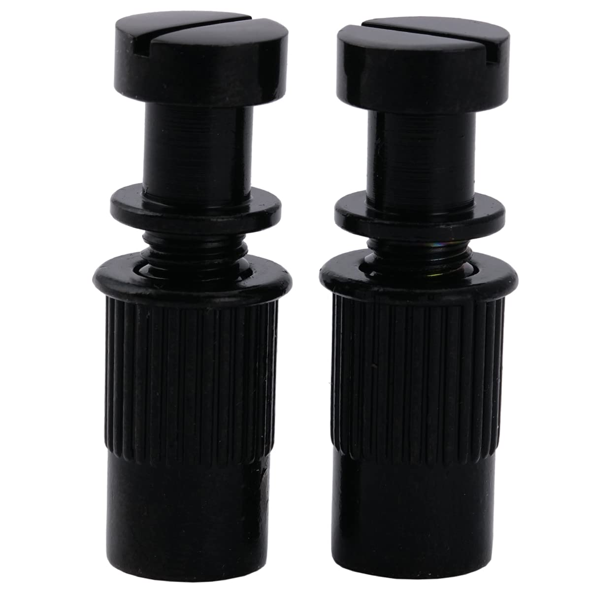 Musiclily Pro M8 Metric Stop Tailpiece Mounting Studs and Inserts Bushings Set for Epiphone Les Paul Style Electric Guitar, Black (Set of 2) — image 1
