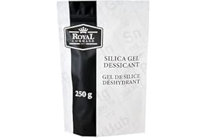 Royal Command Silica Gel Packets - 250 g Pack of 500 Packets | Desiccant Dehumidifiers, Rechargeable Paper, Premium Quality, 