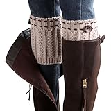 Laimeng,1 Pair Knitted Leg Warmers Socks Boot Cover