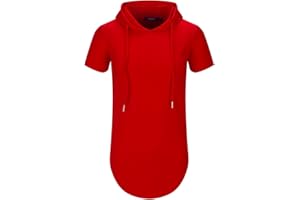 Aiyino Men's S-5X Short Sleeve Fashion Athletic Hoodies Sport Sweatshirt Hip Hop Pullover